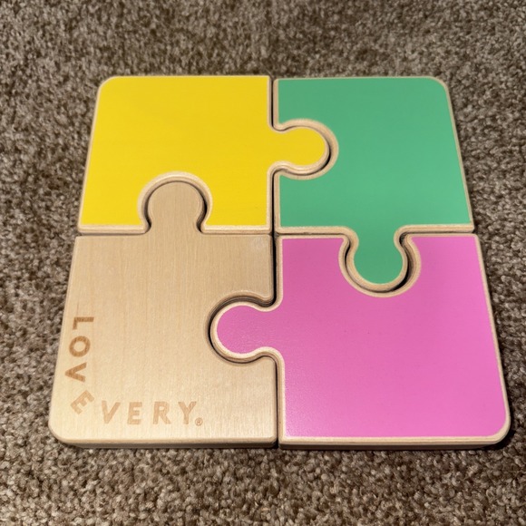 LOVEVERY Other - LOVEVERY | Chunky Wooden Jigsaw Puzzle |  The Companion Play Kit | 22-24 Month